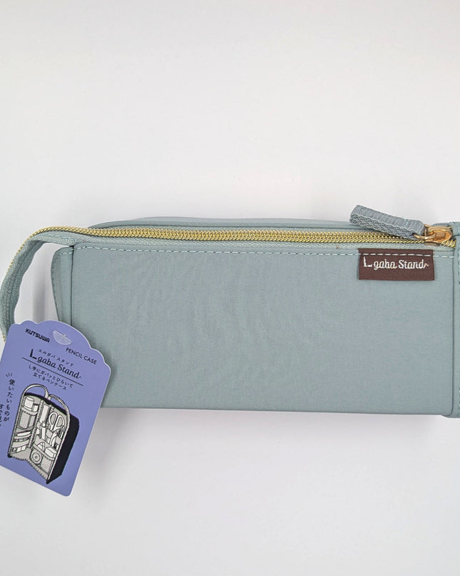 KUTSUWA Pen Case L gaba Stand Blue