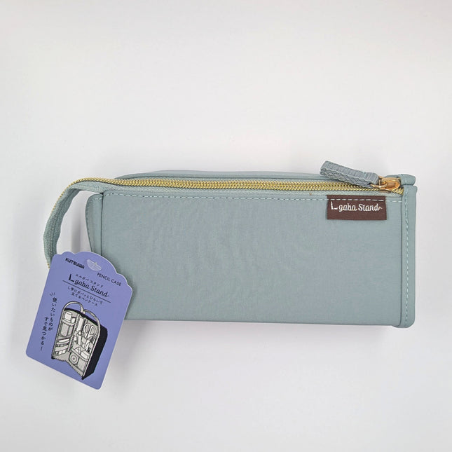 KUTSUWA Pen Case L gaba Stand Blue