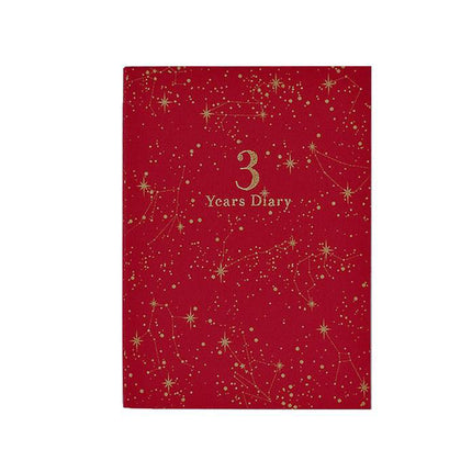 ARTIMIS 3-Year Diary Horoscope Red