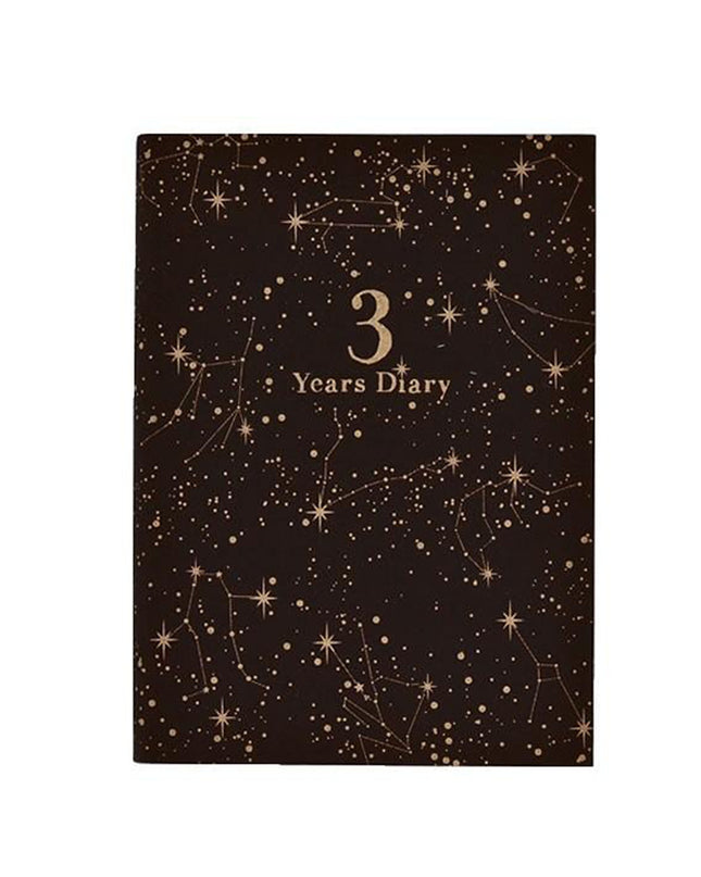 ARTIMIS 3-Year Diary Horoscope Black