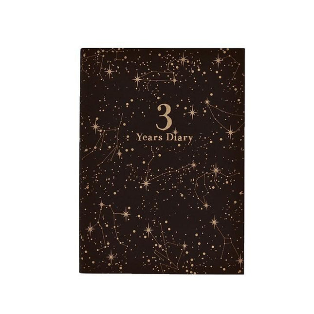 ARTIMIS 3-Year Diary Horoscope Black
