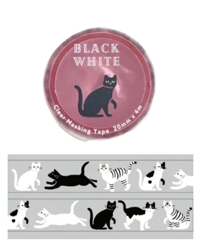 GREENFLASH Clear Tape - MIDNIGHT SUNDAY SHOP 20mm Cat