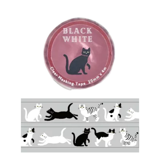 GREENFLASH Clear Tape - MIDNIGHT SUNDAY SHOP 20mm Cat