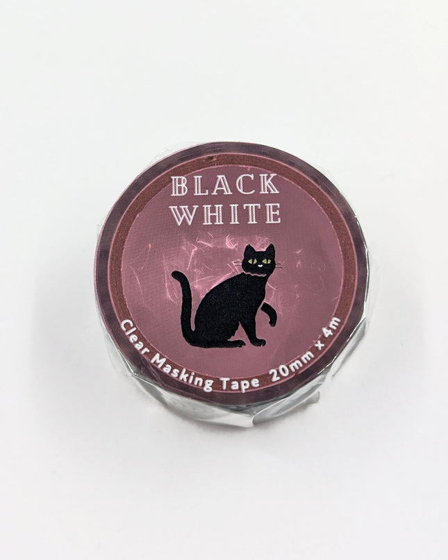 GREENFLASH Clear Masking Tape black cat