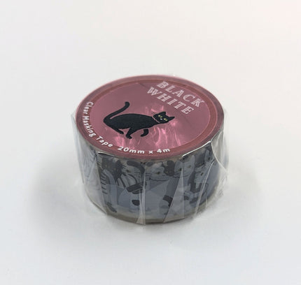 GREENFLASH Clear Masking Tape black cat