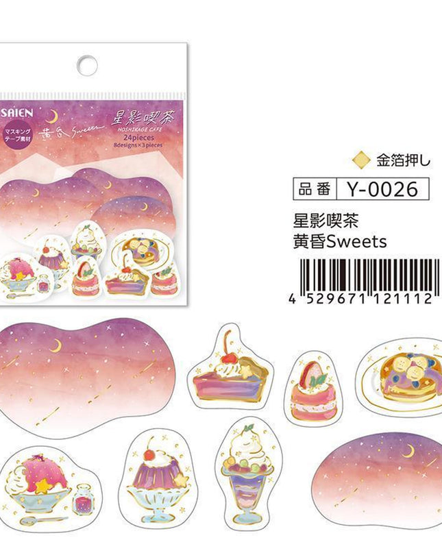 SAIEN Flake Stickers Starlight cafe Sweets