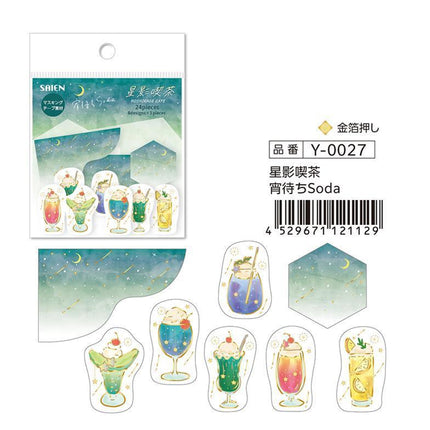 SAIEN Flake Stickers Starlight cafe Soda