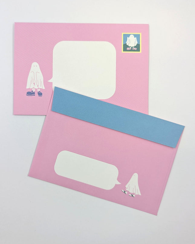 GREENFLASH Letter Set Wearing Shoes Ghost envelope