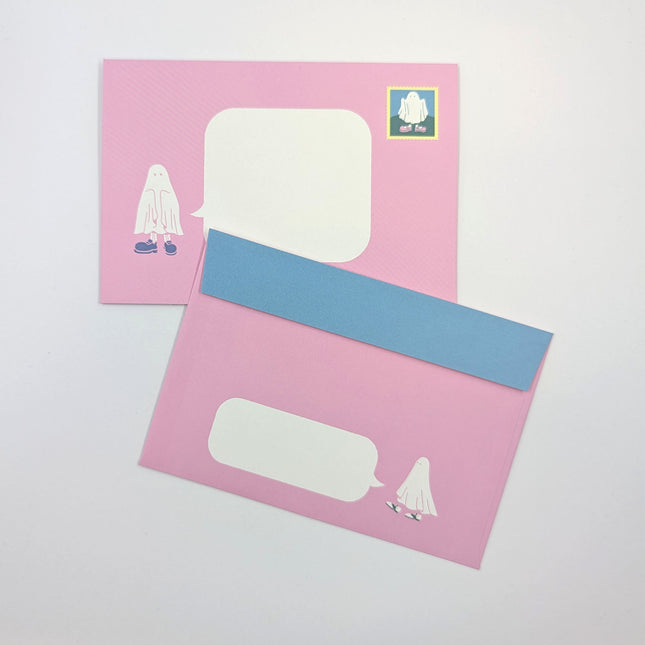 GREENFLASH Letter Set Wearing Shoes Ghost envelope
