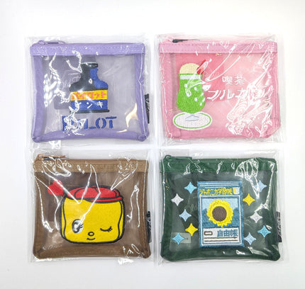 OLD RESTA Embroidered Mesh Pouch M