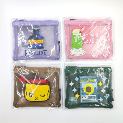 OLD RESTA Embroidered Mesh Pouch M