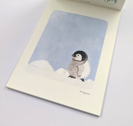 RYURYU Seasonal Postcard Memo Penguin