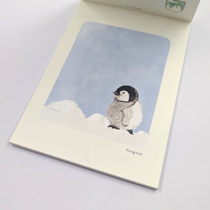 RYURYU Seasonal Postcard Memo Penguin