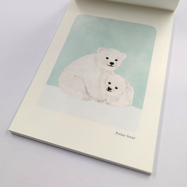 RYURYU Seasonal Postcard Memo Polar Bear
