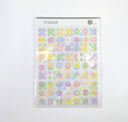 MOTOBAYASHI Design stickers 2pcs pastel flowers