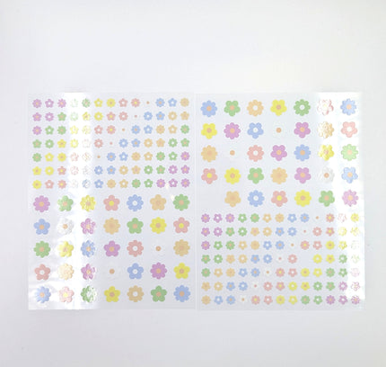 MOTOBAYASHI Design stickers 2pcs pastel flowers