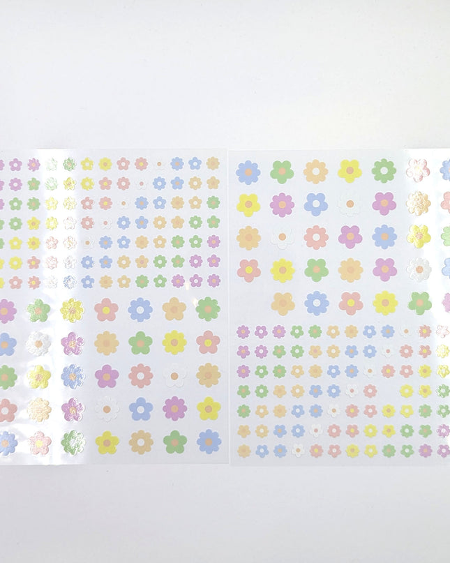 MOTOBAYASHI Design stickers 2pcs pastel flowers