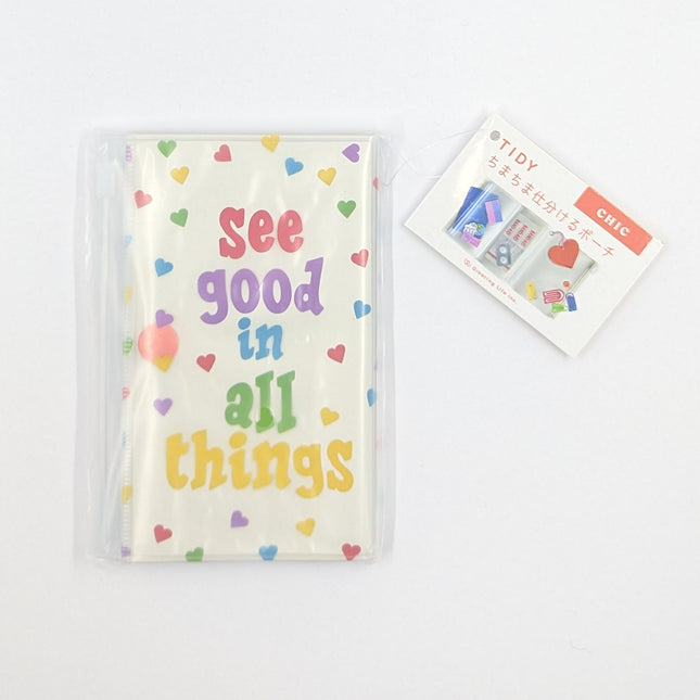 GRETTING LIFE Heart Sorting Pouch CHIC