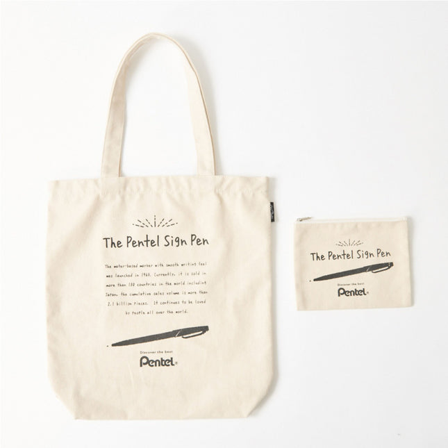 OLD RESTA BIG TOTE BAG pentel sign pen