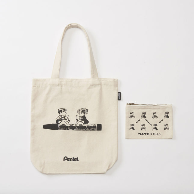 OLD RESTA BIG TOTE BAG pentel crayon