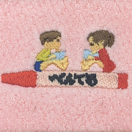 OLD RESTA Imabari Hand Towel pentel close up