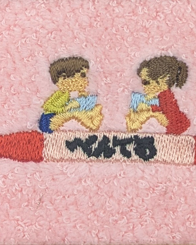 OLD RESTA Imabari Hand Towel pentel close up