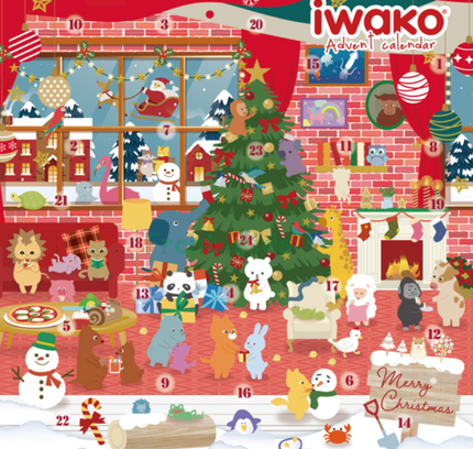 🎁 [Limited] IWAKO Eraser Advent Calendar 2025 (50% off)