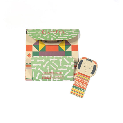 COCHAE Folding Message Card Set - Ori-kokeshi