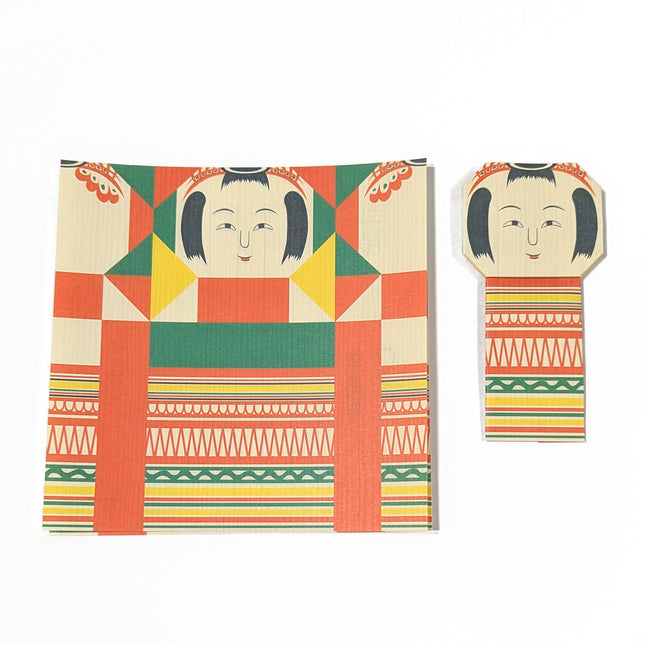 COCHAE Folding Message Card Set - Ori-kokeshi