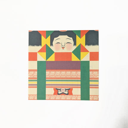 COCHAE Folding Message Card Set - Ori-kokeshi
