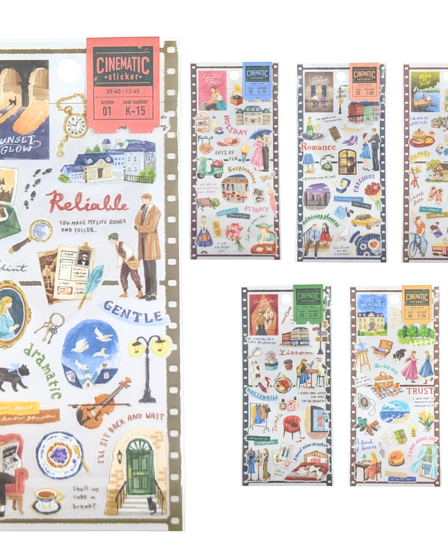 MIND WAVE Cinematic Sticker Sheet