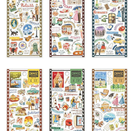 MIND WAVE Cinematic Sticker Sheet