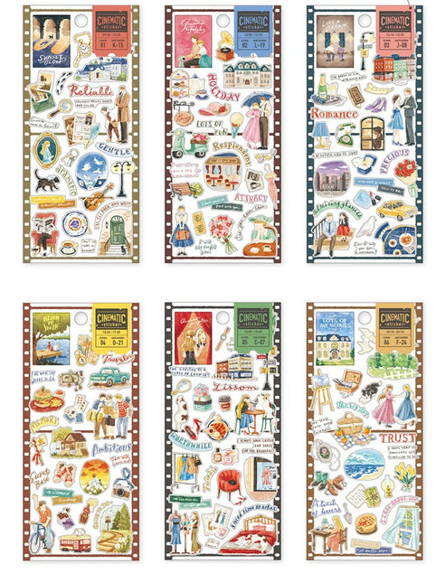 MIND WAVE Cinematic Sticker Sheet