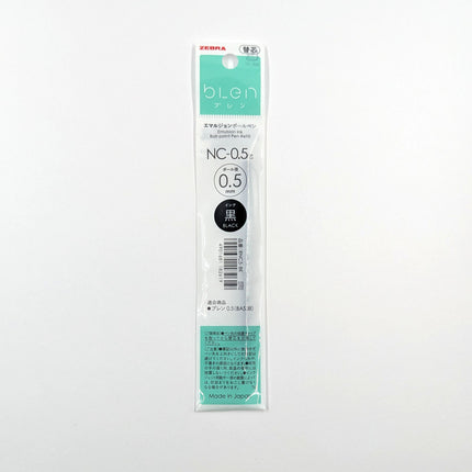 ZEBRA Emulsion Ink Ballpoint Pen Blen  NC-0.5 black