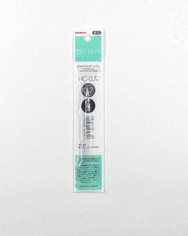ZEBRA Emulsion Ink Ballpoint Pen Blen  NC-0.7 black