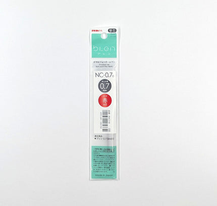 ZEBRA Emulsion Ink Ballpoint Pen Blen  NC-0.7 red