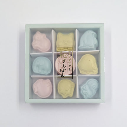 SUN-STAR Wasanbon Stamp Set of 9 Animal