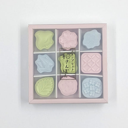 SUN-STAR Wasanbon Stamp Set of 9 Japanese motif