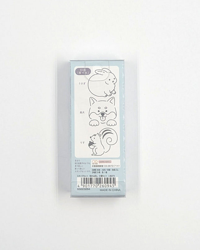 SUN-STAR Wasanbon Stamp Set of 3 - Dog