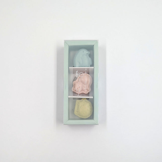 SUN-STAR Wasanbon Stamp Set of 3 Cat