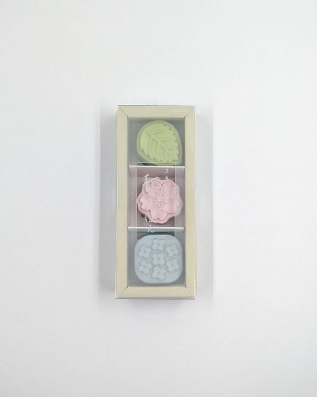 SUN-STAR Wasanbon Stamp Set of 3 plant