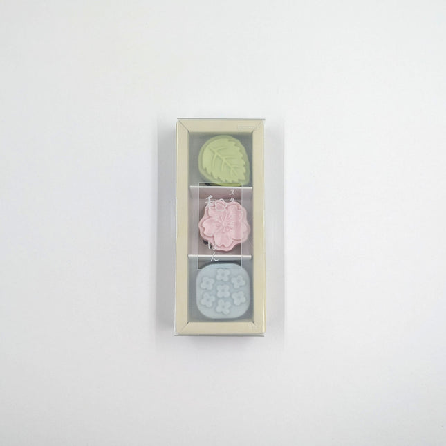 SUN-STAR Wasanbon Stamp Set of 3 plant