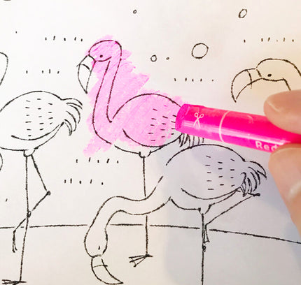 KOKUYO Go Beyond the Lines Coloring Book close up