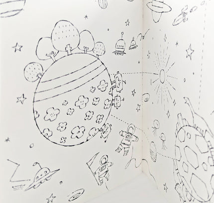 KOKUYO Go Beyond the Lines Coloring Book close up