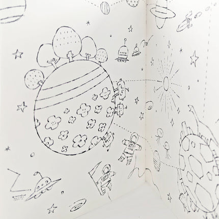 KOKUYO Go Beyond the Lines Coloring Book close up