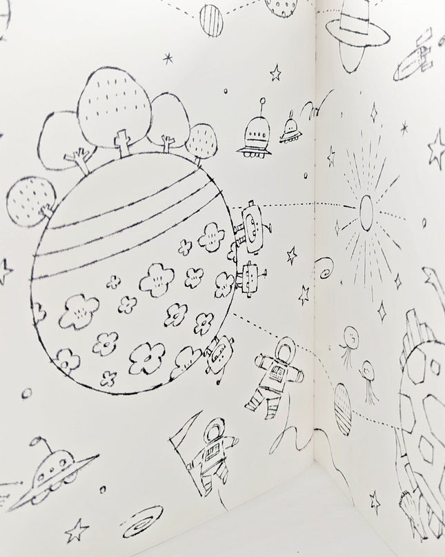 KOKUYO Go Beyond the Lines Coloring Book close up