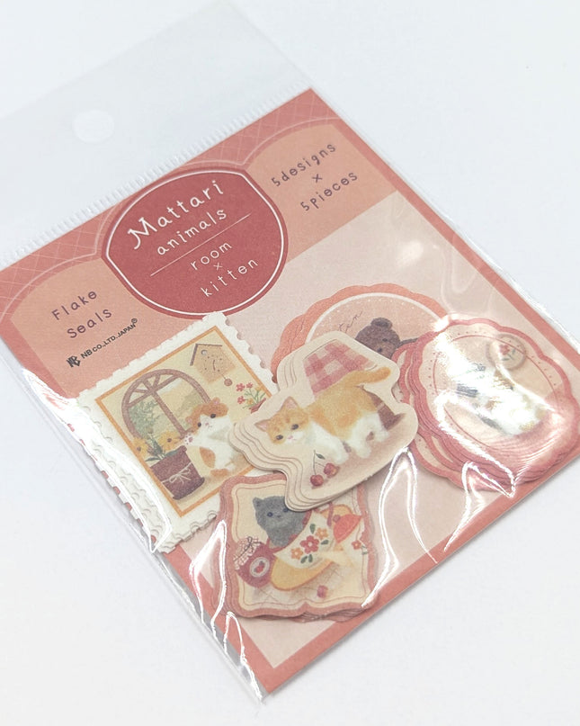 NB Mattari Day Flake Stickers kitten
