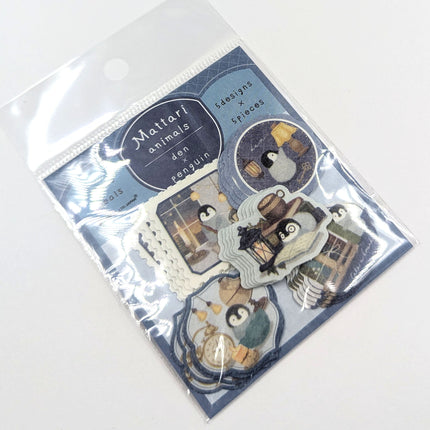 NB Mattari Day Flake Stickers penguin