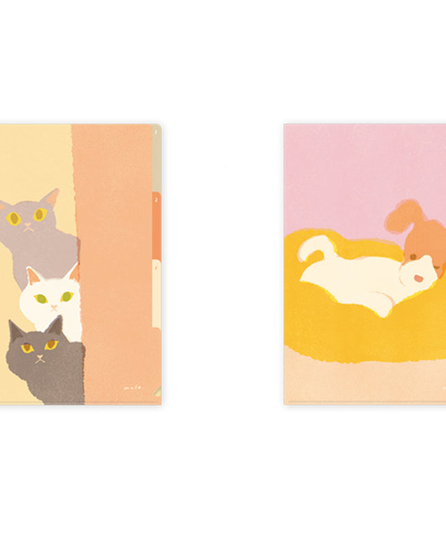 RYURYU 3 Pockets Clear Folder A5 -  mula series