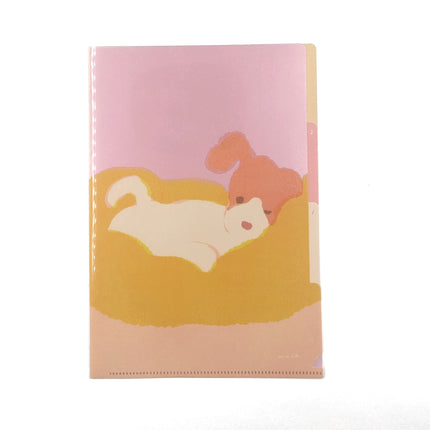 RYURYU 3 Pockets Clear Folder A5 -  mula series dog